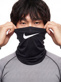 Mode Swoosh Cooling Snood worn as a black neck gaiter