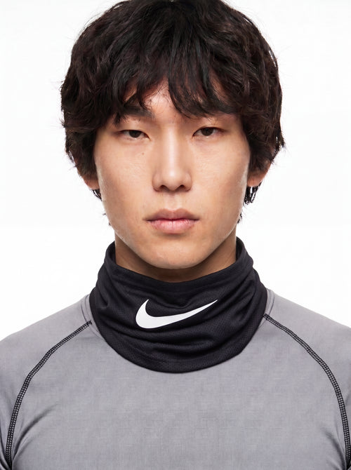 Mode Swoosh Cooling Snood styled with a black performance shirt